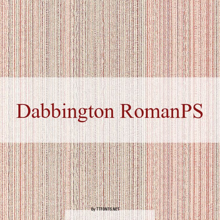 Dabbington RomanPS example